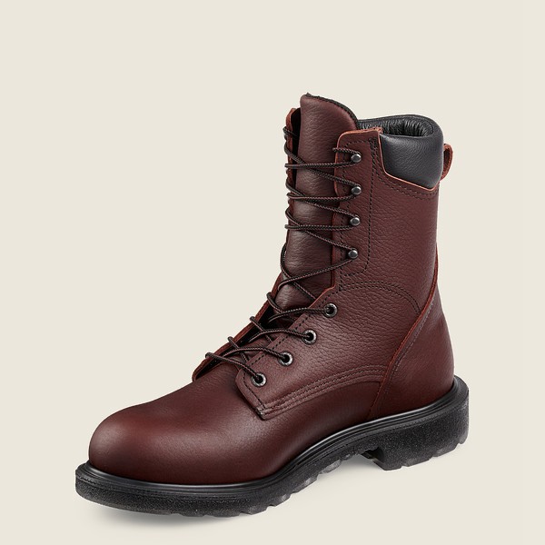 Red Wing Safety Boots Supersole® 2.0 - 8-inch Toe - Burgundy - Mens WZT190758